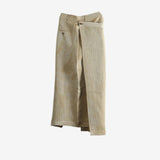 Tan skirts, front view