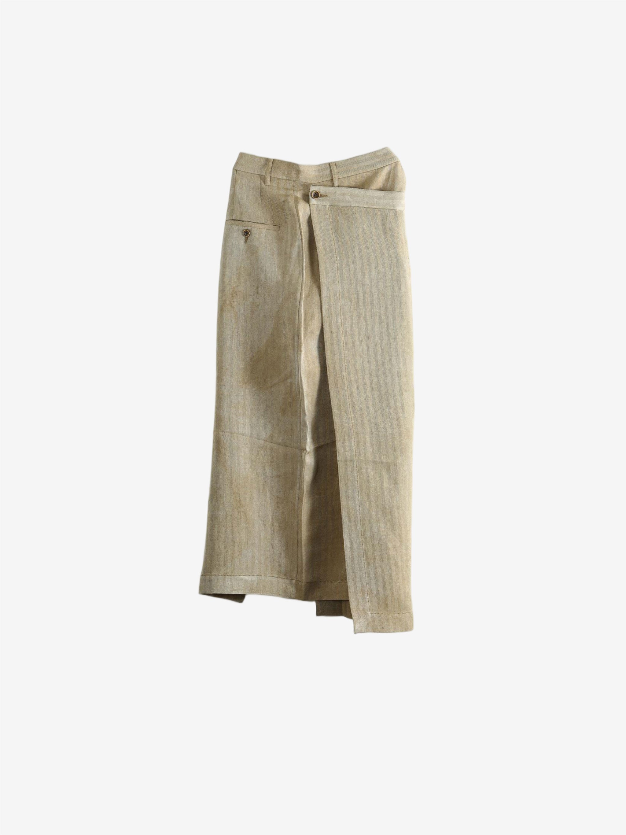 Tan skirts, front view