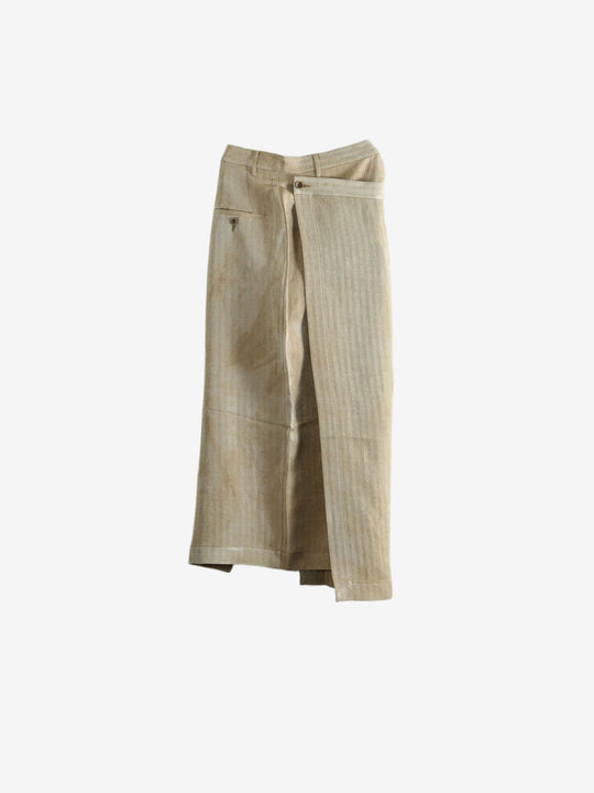Tan skirts, front view