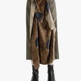 Brown skirt, full body view