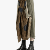 Brown skirt, full body view