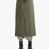 Brown skirt, full body view