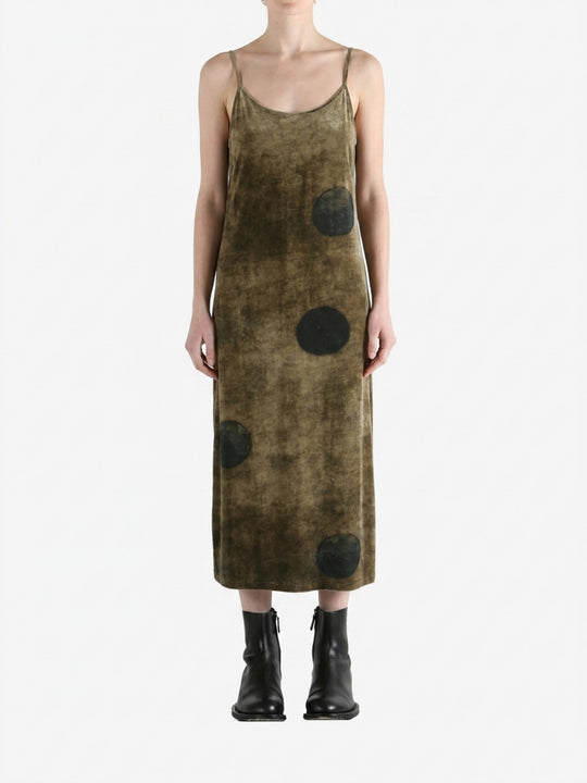 Brown dress worn by a person, showing the dress fit