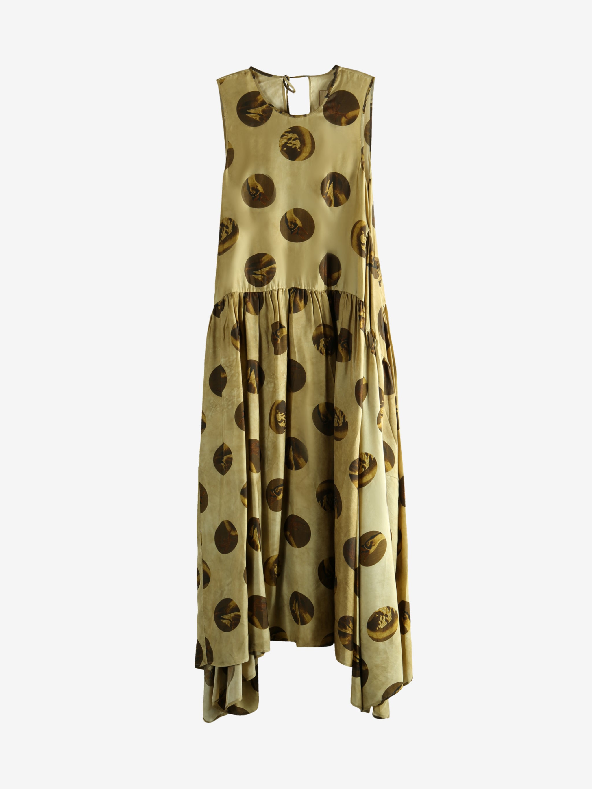 Tan dress, front view