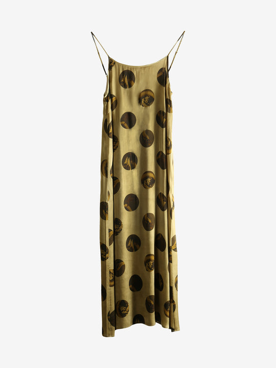 Tan dress, front view