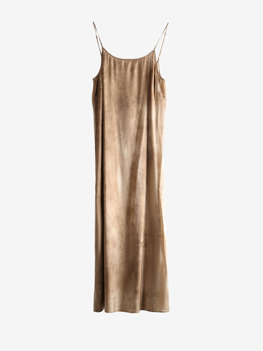 Tan dress, front view