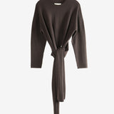 brown sweater,front view