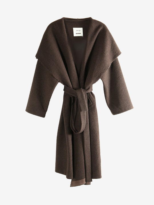 Brown coat,front view