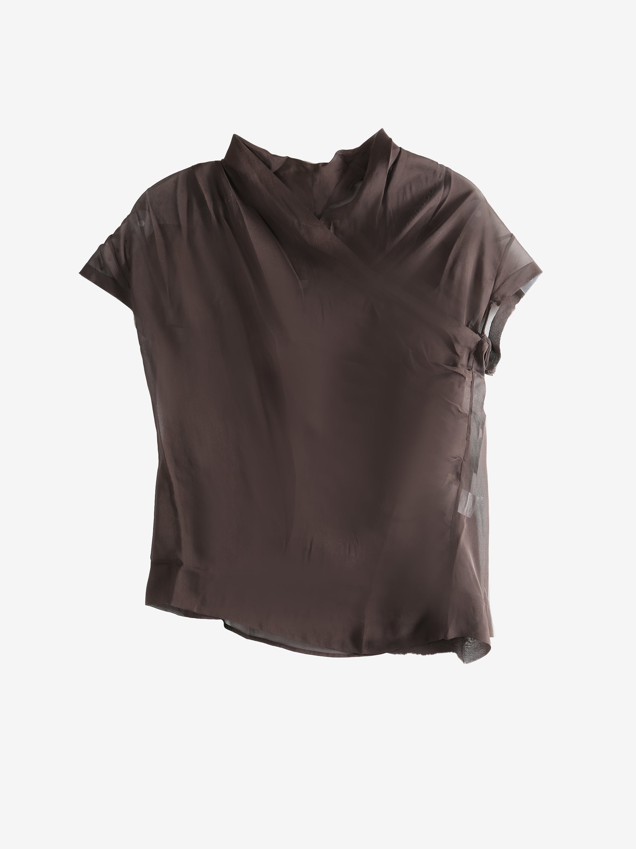 brown top, front view