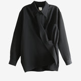 Black shirt, front view