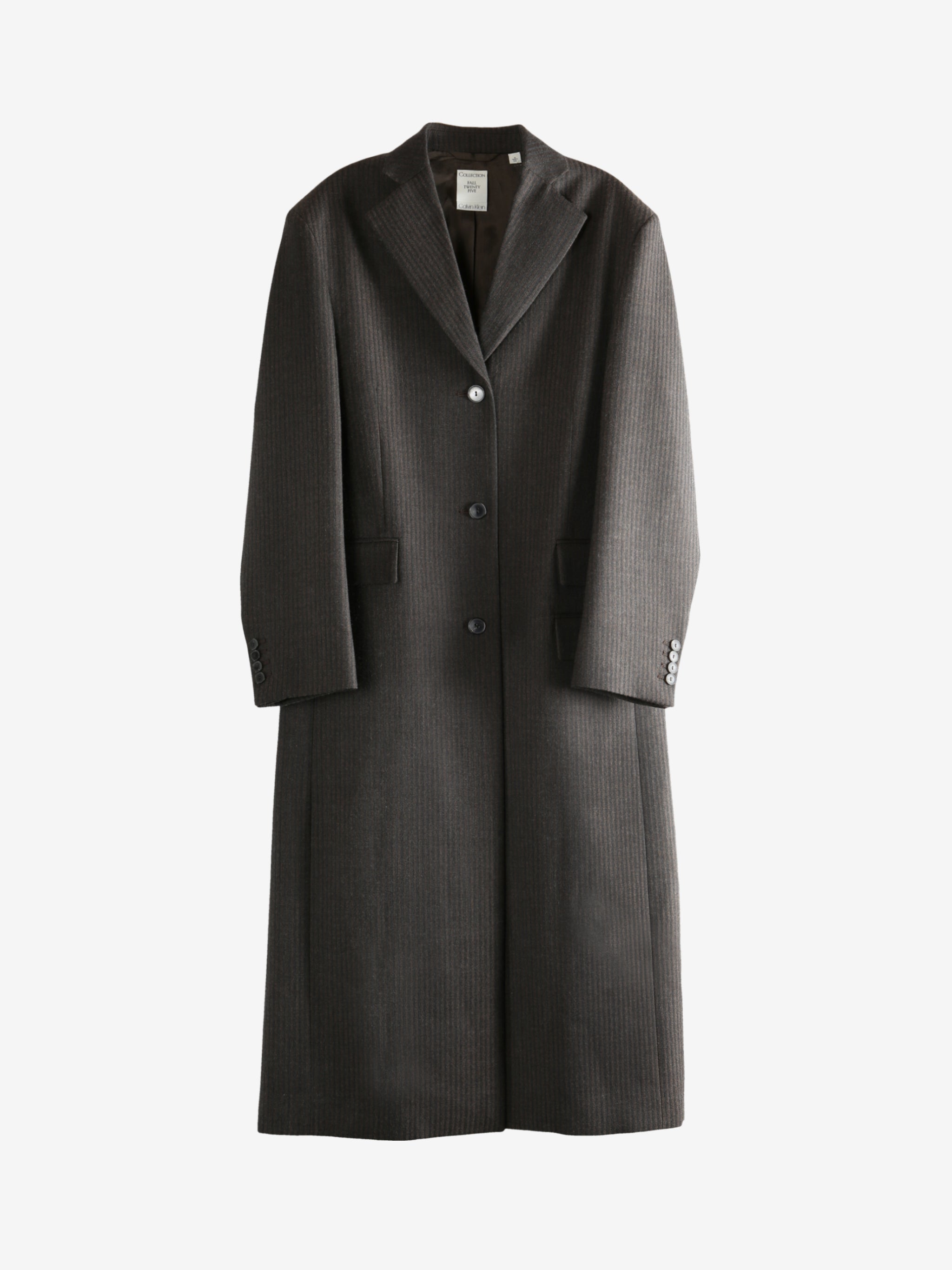 Brown coat, front view