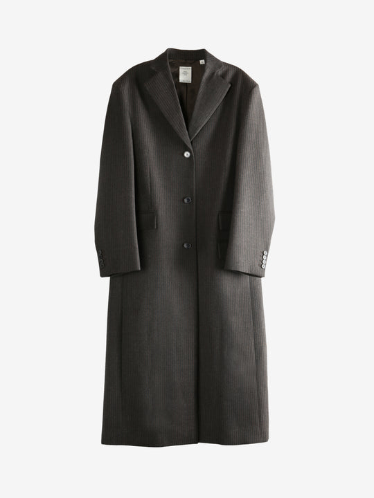 Brown coat, front view