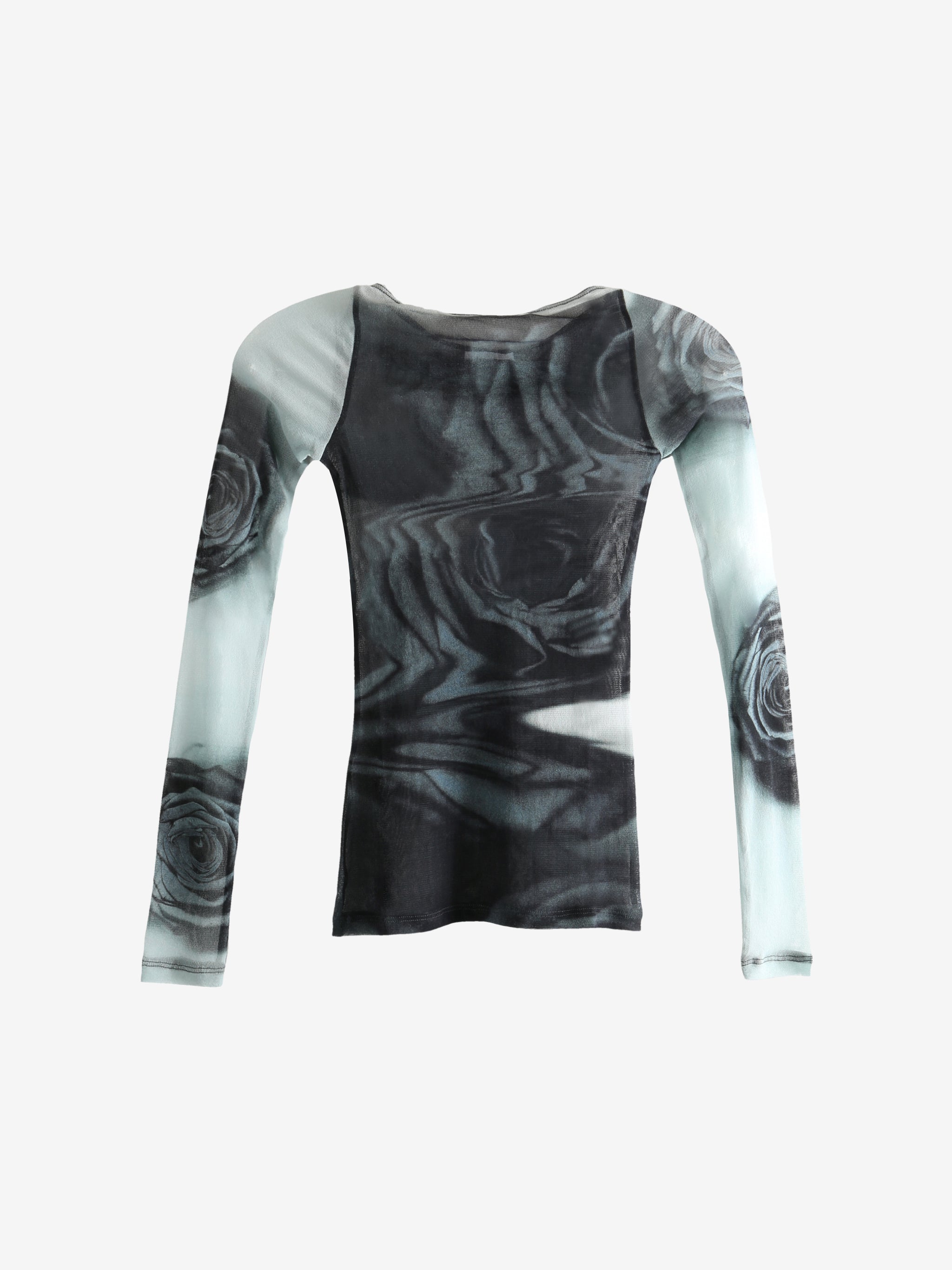 Grey top, front view