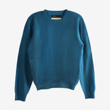 Blue sweater, front view
