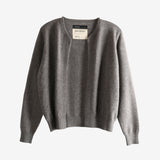 Grey knitwear, front view