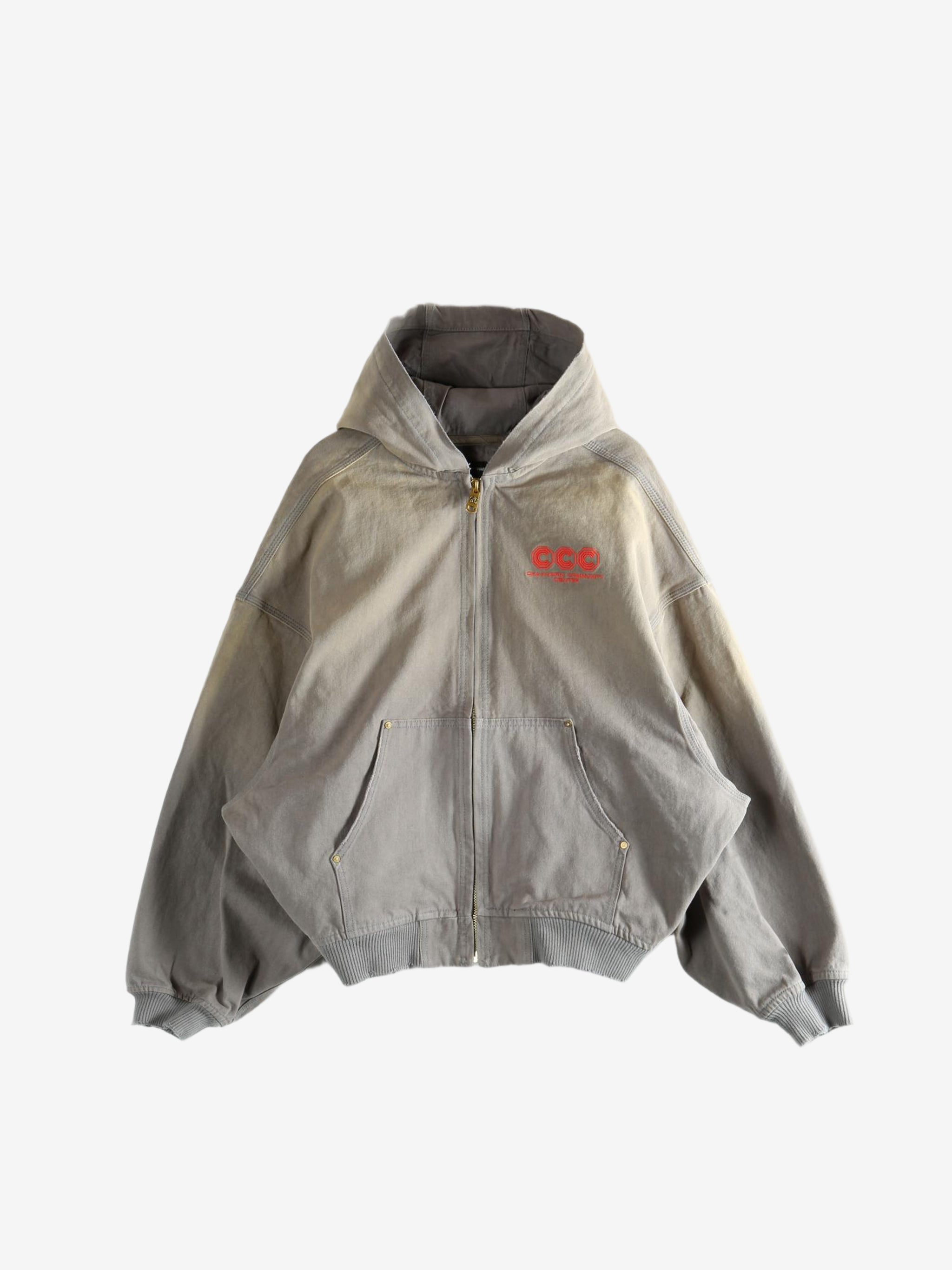 Grey hoodie,front view