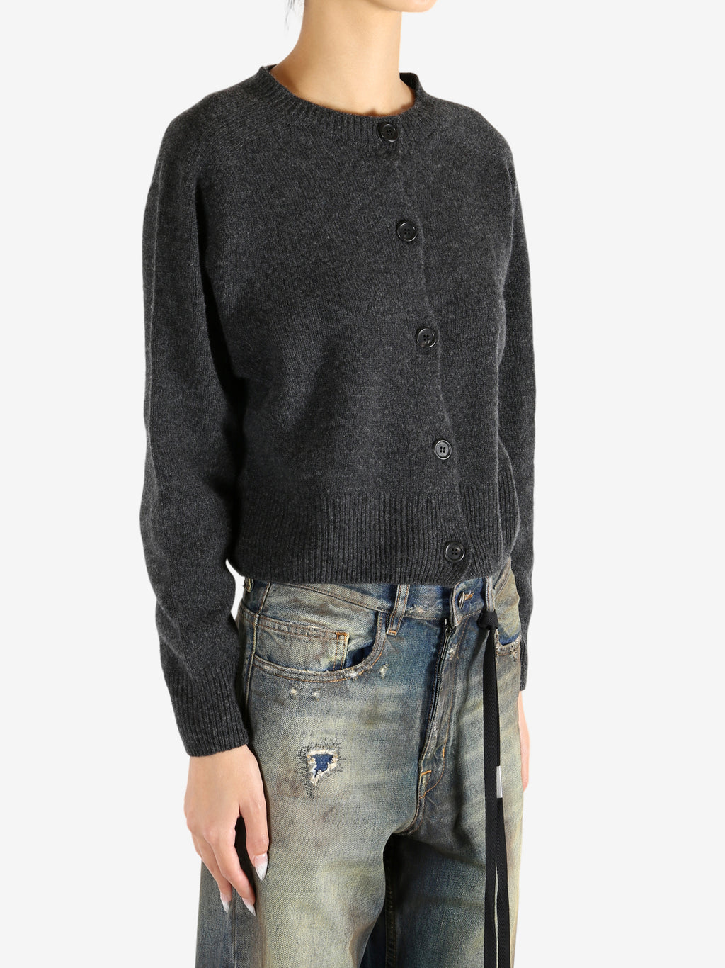 MARGARET HOWELL - Women Small Crew Neck Cardigan – Atelier New York