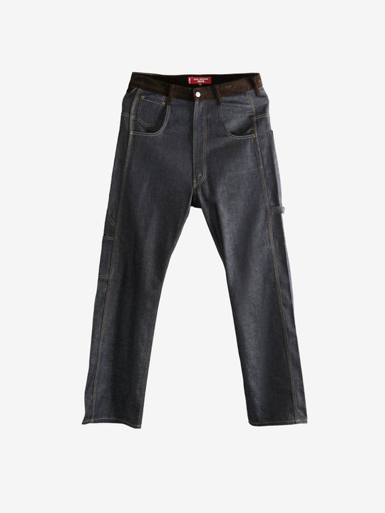 Blue jeans, front view