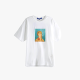 White t-shirt, front view