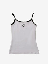 MARINE SERRE - Women Moon Logo Ribbed Jersey Tank Top