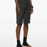 Grey shorts, full body view