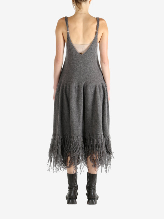 Grey dresses,full body view