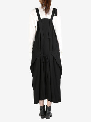 Y'S - Women Side Button Shoulder Strap Dress