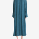 Navy dress, full body view