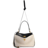 Tan bag, front view