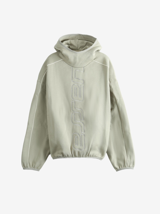 Tan hoodie, front view