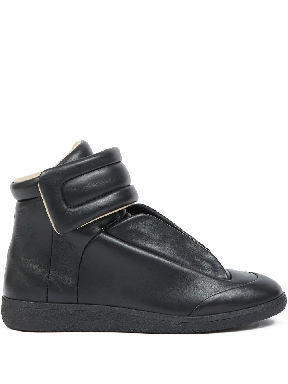 Black sneakers, front view