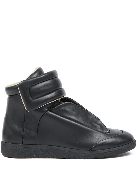 Black sneakers, front view