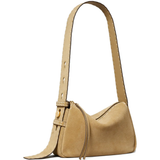 Tan bags, side view
