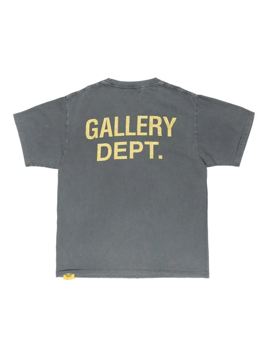 Black T-shirts, back view