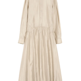 Tan dresses, front view