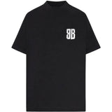 Black t-shirt, front view