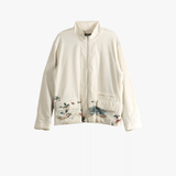 Tan jacket, front view