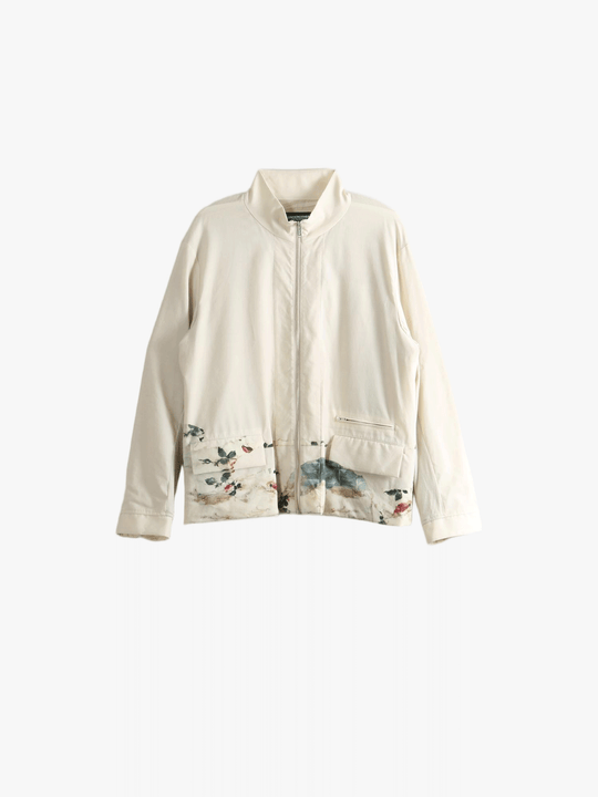 Tan jacket, front view