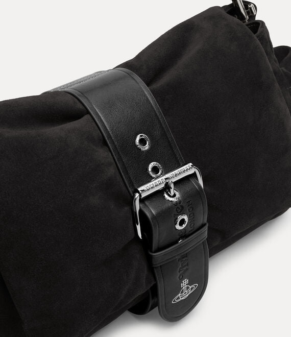 Close up of Black bag, showing detail