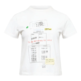 White t-shirt,front view