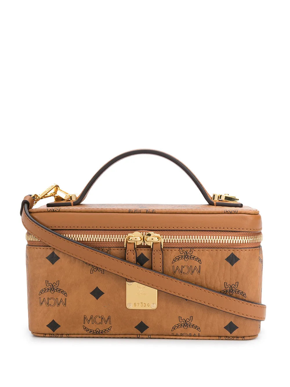 Tan bag, front view