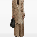 Brown coat,full body view