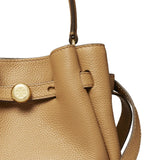 Tan bag, front view