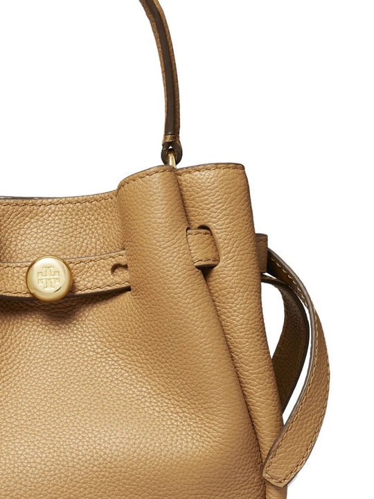Tan bag, front view