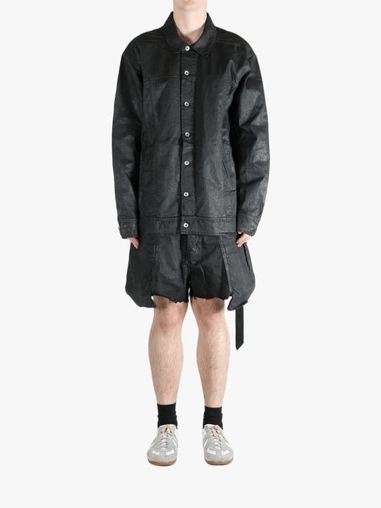 Black jackets-coats, full body view