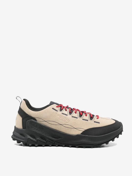 Tan sneaker, side view