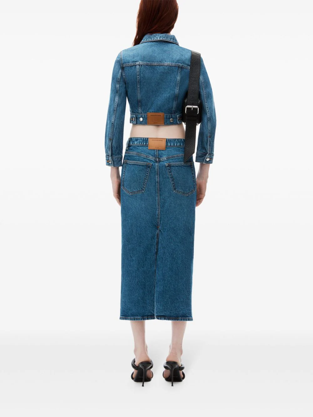 ALEXANDER WANG - Women Stretch Denim Midi Skirt