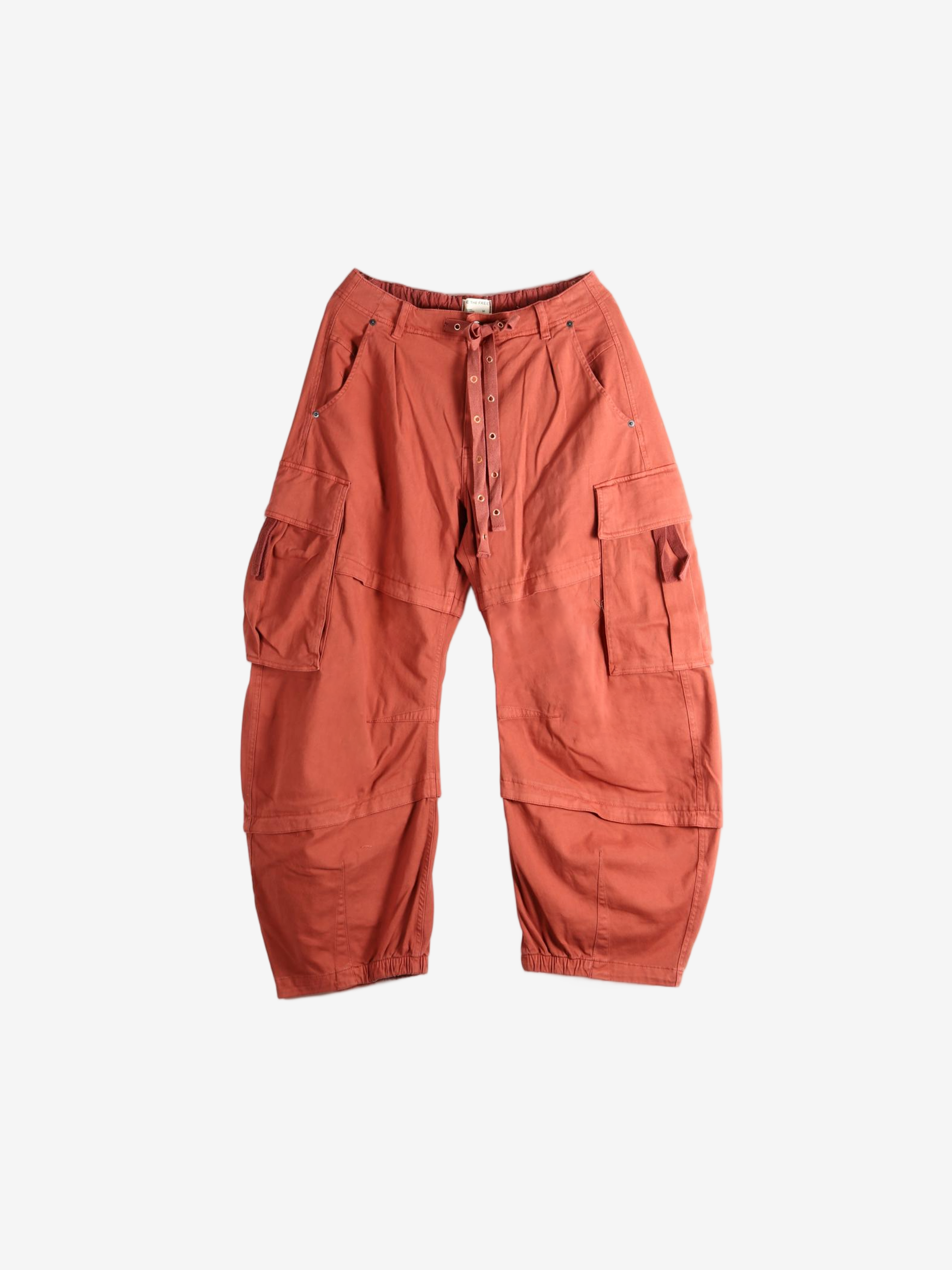 Orange pants, front view