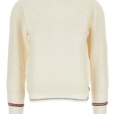 white knitwear, front view