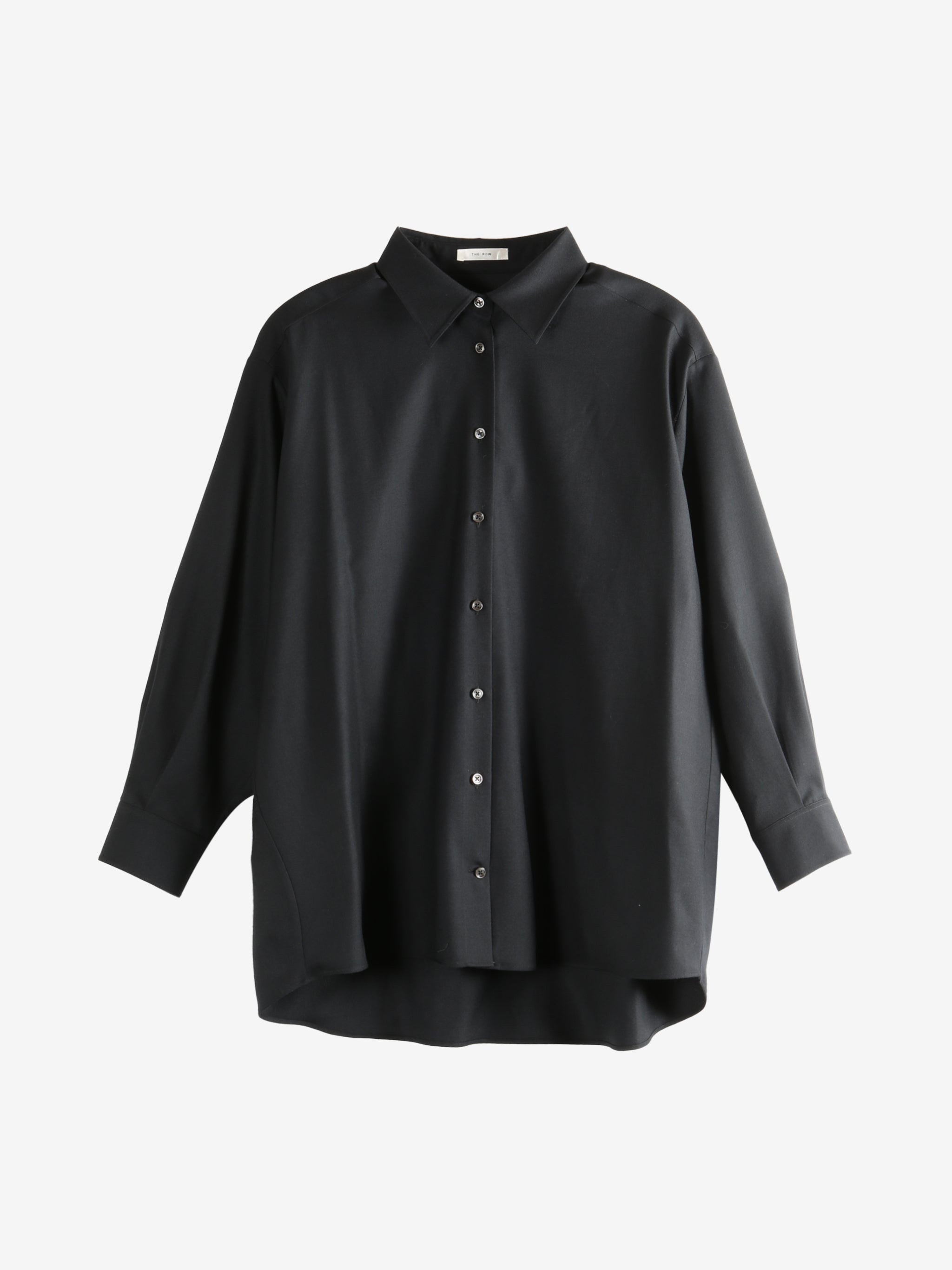 black shirt, front view